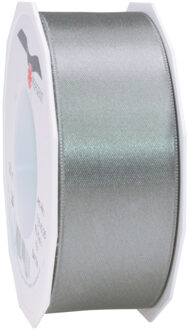 Cadeaulint/sierlint Satijn - 4 cm x 25 meter - Antraciet - cadeaus inpakken - decoratie