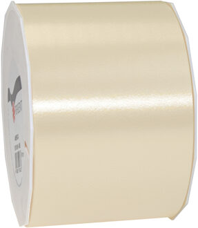 Cadeaulint/sierlint Satijn - 9 cm x 91 meter - beige - cadeaus - Cadeaulinten