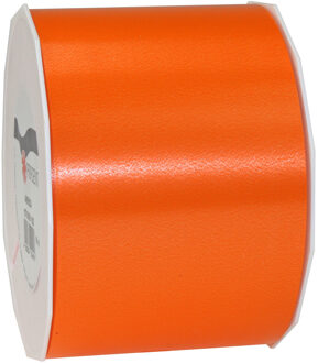 Cadeaulint/sierlint Satijn - 9 cm x 91 meter - oranje - cadeaus - Cadeaulinten