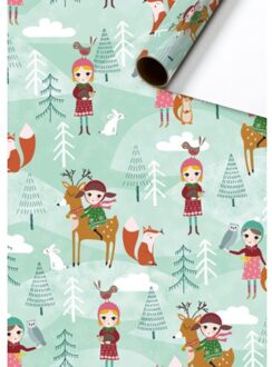 Cadeaupapier yala 70 x 200 cm, mint