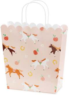 Cadeautasje Paarden Perzik (1st) Multikleur - Print