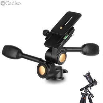 Cadiso Q80 Foto Statief Hoofd Dubbele Handvat Drie Dimensionale 3D Demping Twee Handvat Balhoofd voor Camera Video Statief Monopod