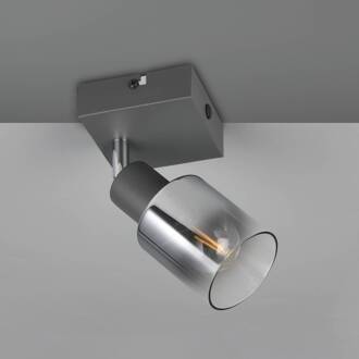 Cadiz plafondspot, 1-lamp, E14, antraciet antraciet, rookgrijs