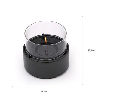 Café 14 tafelhaard ø14,2cm (h:13,5cm) - Laagste prijsgarantie! Zwart