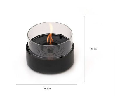 Café 18 tafelhaard ø18,2cm (h:13,5cm) - Laagste prijsgarantie! Zwart