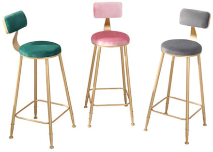 Café Shop Chairs Bar High Stool Wrought Iron Customizable Restaurant Home Modern Minimalist Chair