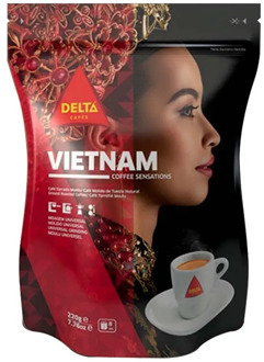 Cafe VIETNAM, 250g coffee ground DELTA