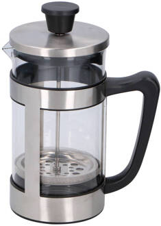 Cafetière - 1l - 8 Koffie - Rvs/ Glas/ Kunststof Zwart