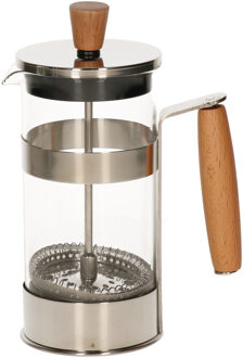 Cafetiere French Press koffiezetter bamboe 350 ml - Cafetiere Transparant