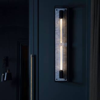 Caged Wall X-large LED marmer wit zwart, wit