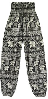 Caida Vrouwen Rode Olifant Loose Fit Harembroek Hippie Workout Party Strand Broek Casual Broek zwart high waist