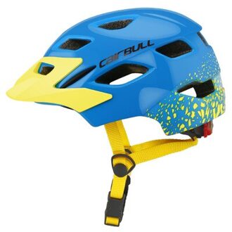 Cairbull JOYTRACK helm voor kinderen Fietsen Scooter/Gebalanceerde/Wiel Schaatsen/Helm met Achterlicht blauw geel