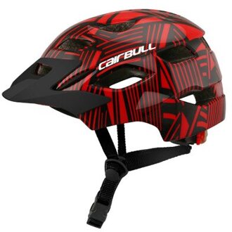 Cairbull JOYTRACK helm voor kinderen Fietsen Scooter/Gebalanceerde/Wiel Schaatsen/Helm met Achterlicht zwart rood