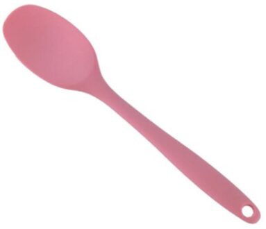 Cake Boter Spatel Siliconen Lepel Mengen Lepel Lange Steel Kookgerei Servies Keuken Soep Lepels Mixer Koken Gereedschap roze