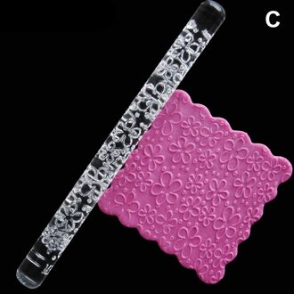 Cake Fondant Reliëf Deegrol Gum Embossing Suiker Taart Decor Ambachten Tool MDJ998