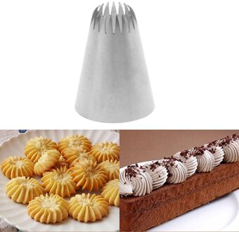 Cake Hoofd Metalen Icing Piping Nozzles Rvs Cake Decor Tip #195