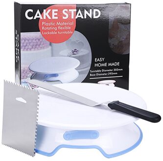 Cake Maken Draaitafel Schraper Spatel Roterende Taart Draaitafel Met Spatel En Icing Soepeler Bakken Taart Decoreren Leveringen