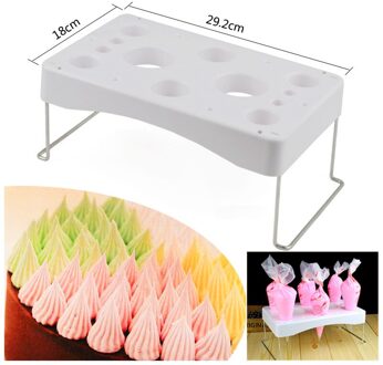 Cake Piping Icing Zakken Nozzle Houder Plank Cake Decorating Tool Plastic Klaprooster Keuken Cake Bakken Levert