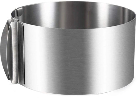 Cake Ring 6 to 12 Inch Adjustable Round Stainless Steel Cake Mousse Mould Ring Bakeware Tools Cake Decorating Mold Baking Ring