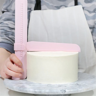 Cake Scraper Smoother Adjustable Fondant Spatulas Cake Edge Smoother Cream Decorating DIY Bakeware Tableware Kitchen Cake Tool