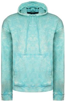 Cala Womens Aqua Blue Oversized Hoodie - maat L Blauw