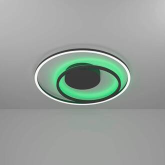 Calagrano-Z LED plafondlamp, Ø45cm zwart, wit