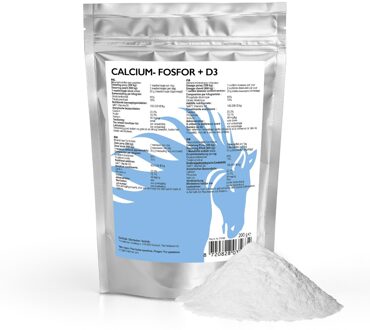 Calcium fosfor + D3 paard 200 gram