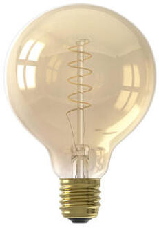 Calex Globe Led Lamp Glassfiber 4W dimbaar Ø95mm - Goud