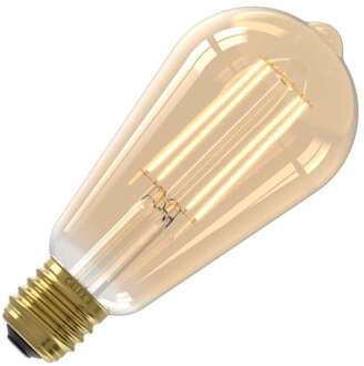 Calex | LED filament | Grote fitting E27 | Edison lamp | 64mm | 4.5W Goud