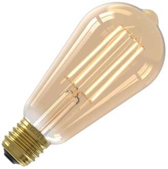 Calex | LED filament | Grote fitting E27 | Edison lamp | 64mm | 4.5W Goud