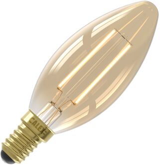 Calex | LED filament | Kleine fitting E14 | B35 Kaars | Goud | 3.5W