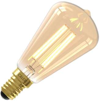 Calex | LED filament | Kleine fitting E14 | Edison lamp | 48mm | 3.5W Goud