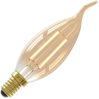Calex | LED filament | Kleine fitting E14 | Kaarslamp tip | 35mm | 3.5W Goud