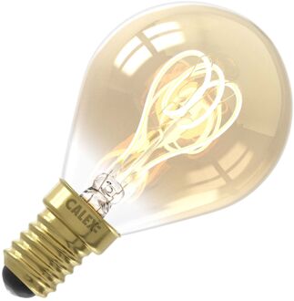Calex | LED filament | Kleine fitting E14 | P45 | Kogel | Goud | 2.5W