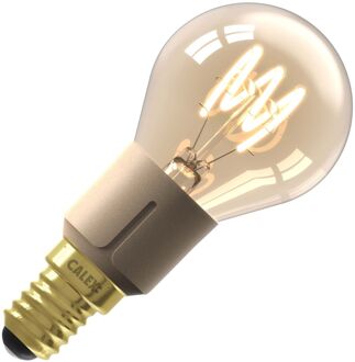 Calex | LED filament | Kleine fitting E14 | P45 Kogel | Goud | 4W | 3-step dimming