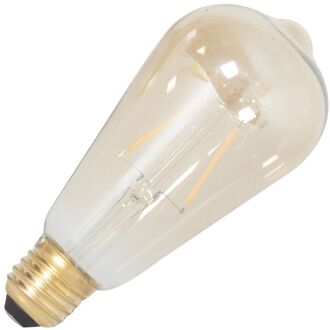 Calex LED Full Glass Filament Rustic Lamp 2W - 130lm - E27  Gold 2100K