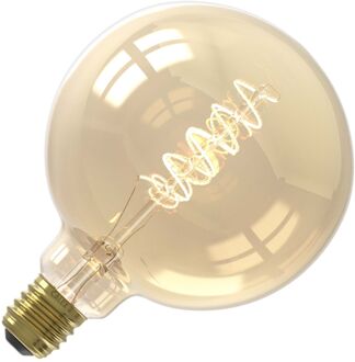 Calex LED globe - G125 - goudkleur - E27 - 5,5W - 470LM - dimbaar Goudkleurig