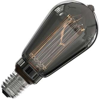 Calex LED Lamp - Rustic ST64 - E27 Fitting - Dimbaar - 3W - Warm Wit 2000K - Rookkleur