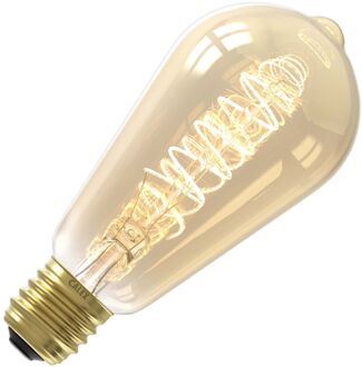 Calex LED rustieklamp - goudkleur - E27 - 5.5W - 470LM - dimbaar Goudkleurig