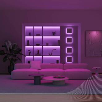 Calex LED strip Vibey, lengte 2 m, USB, afstandsbediening, RGBIC, CCT duidelijk