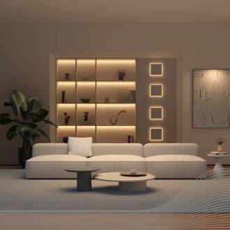 Calex LED strip Vibey, lengte 5 m, stekker, afstandsbediening, CCT duidelijk