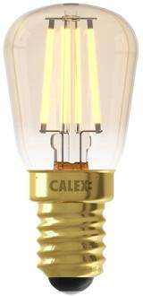 Calex Leen Bakker - Calex LED Buislamp - T26x58 - Goudkleur - E14 - 1,5W - 136LM - Dimbaar - Glas - Goudkleurig - 2.6x2.6x5.8 Cm
