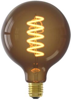 Calex Leen Bakker - Calex LED Globe - G125 - Naturel - E27 - 4W - 120LM - Dimbaar - Glas - Transparant - H17.6 Cm