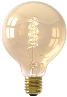 Calex Leen Bakker - Calex LED Globe - G95 - Goudkleur - E27 - 5.5W - 470LM - Dimbaar - Glas - Goudkleurig - H14 Cm