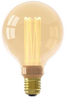 Calex Leen Bakker - Calex LED Globe - Goudkleur - E27 - 3.5W - 120LM - Dimbaar - Glas - Goudkleurig - H14.5 Cm