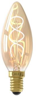 Calex Leen Bakker - Calex LED Kaarslamp - Goudkleur - E14 - 2,5W - 136LM - Dimbaar - Glas - Goudkleurig - 3.5x3.5x9.8 Cm