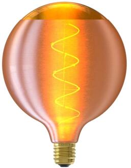 Calex Leen Bakker - Calex LED Silk - G125 - Goudkleur - E27 - 4W - 140LM - Dimbaar - Glas - Goudkleurig - L17.5 Cm