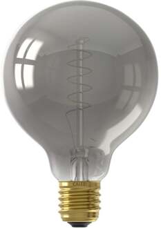 Calex Lichtbron Globelamp Flex 9,5 cm Titanium E27 Grijs