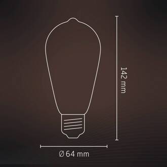 Calex Lichtbron Rustieklamp Flex Goud E27 - - Breedte: 6.50 cm