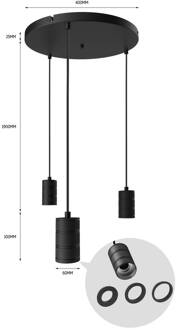 Calex Retro Hanglamp Zwart